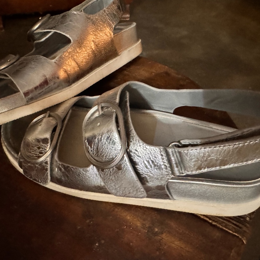 Dolce Vita Metallic Silver Sandals